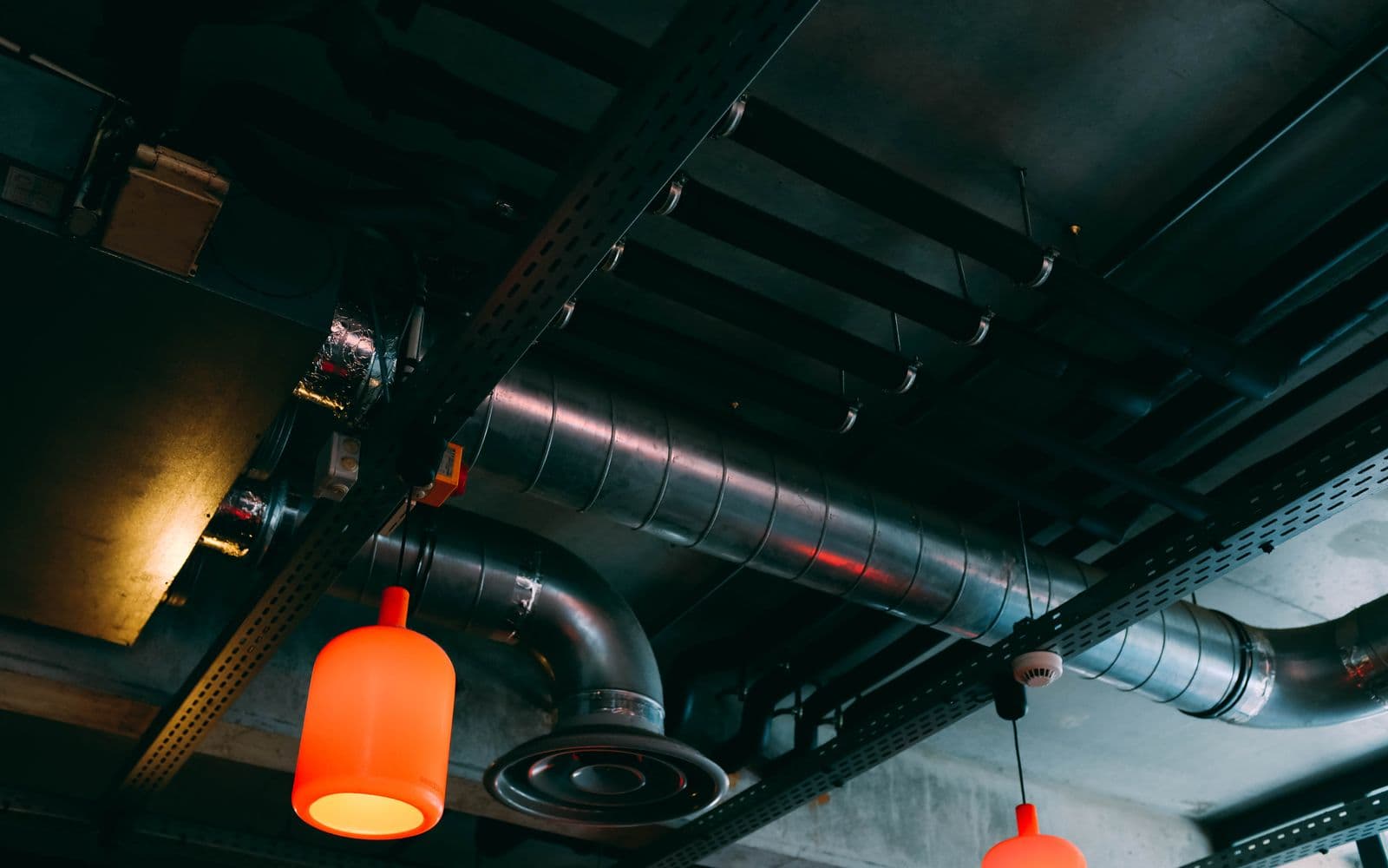 Netwerk van ventilatiekanalen